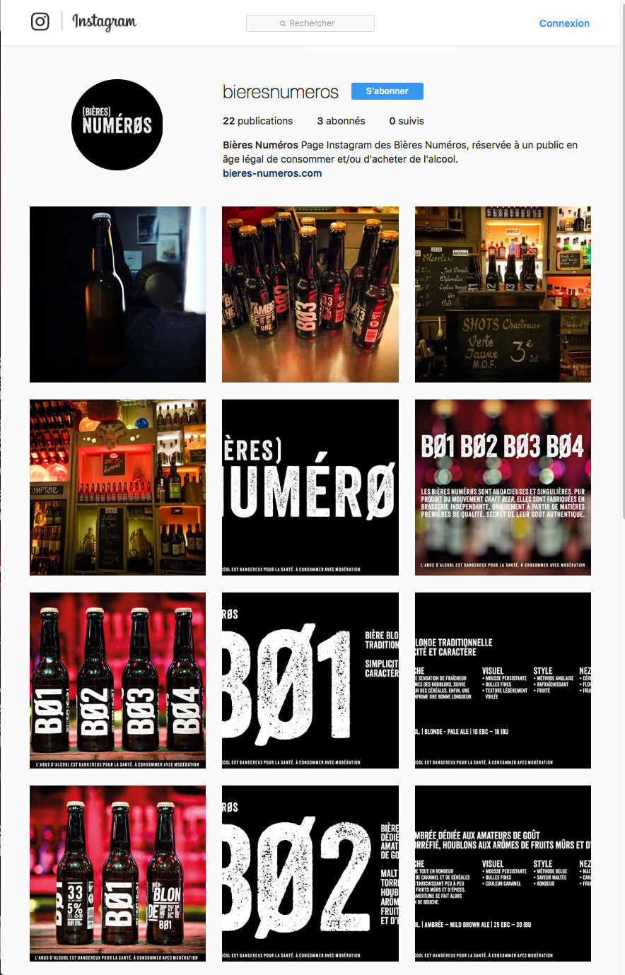 Instagram Bieres Numér0s